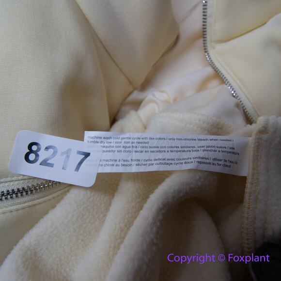 Eloquii Sherpa sleeve fleece line bottom zipped front wide leg jumpsuitm size 24 - Picture 16 of 16
